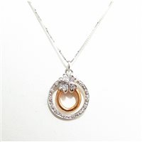 Collar Recarlo Mujer in Oro blanco AE279/BRTR - AE279/BRTR